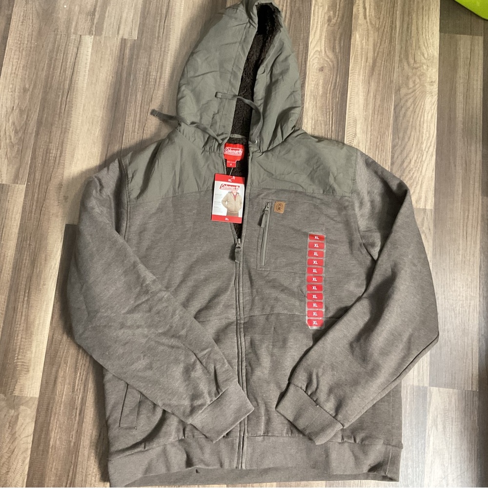 Coleman Gray Jacket with Red Accents